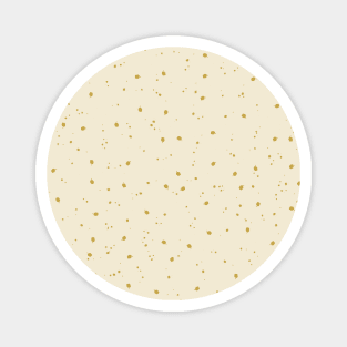 Neutral Linen and Gold Speckled Pattern Magnet